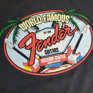 Fender Guitars World Famous Visitors Center Graphic Tee sz XL